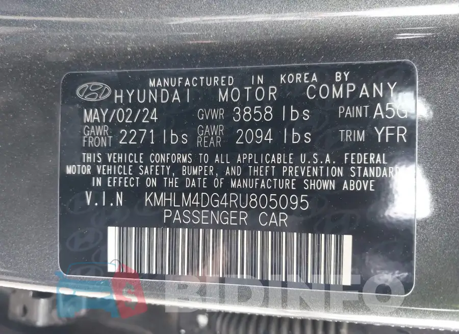 KMHLM4DG4RU805095 Photo# 9