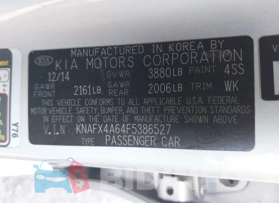 KNAFX4A64F5386527 Photo# 9