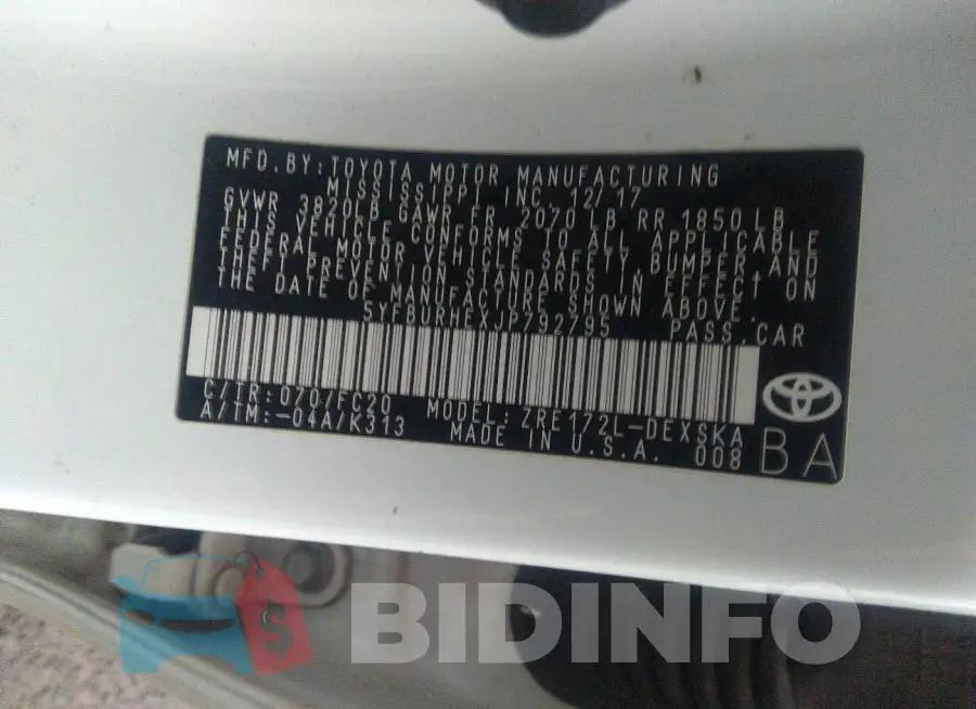 5YFBURHEXJP792795 Photo# 9