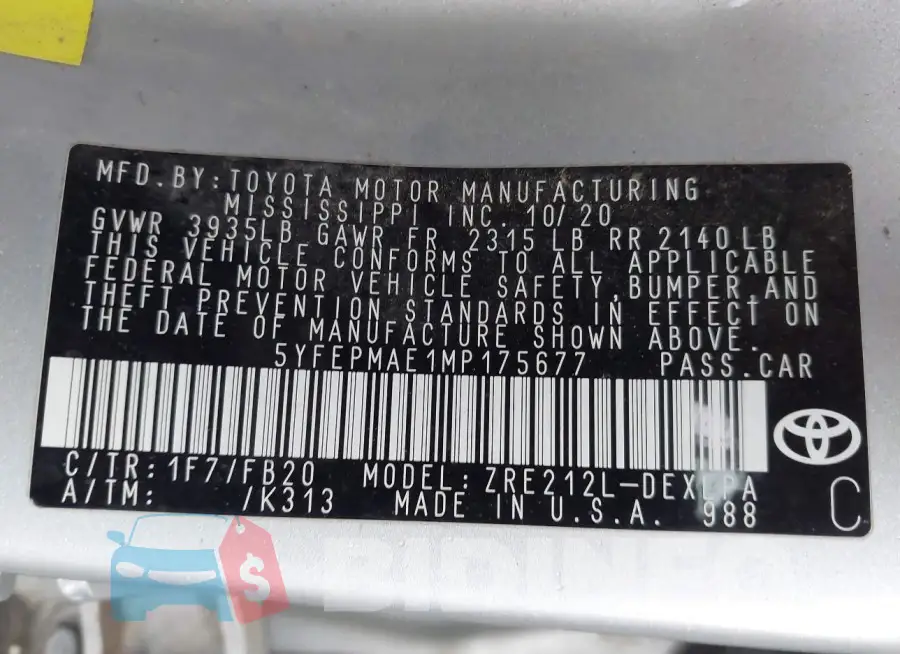 5YFEPMAE1MP175677 Photo# 9