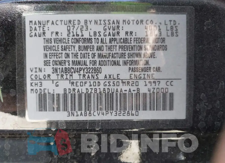 3N1AB8CV4PY322860 Photo# 9