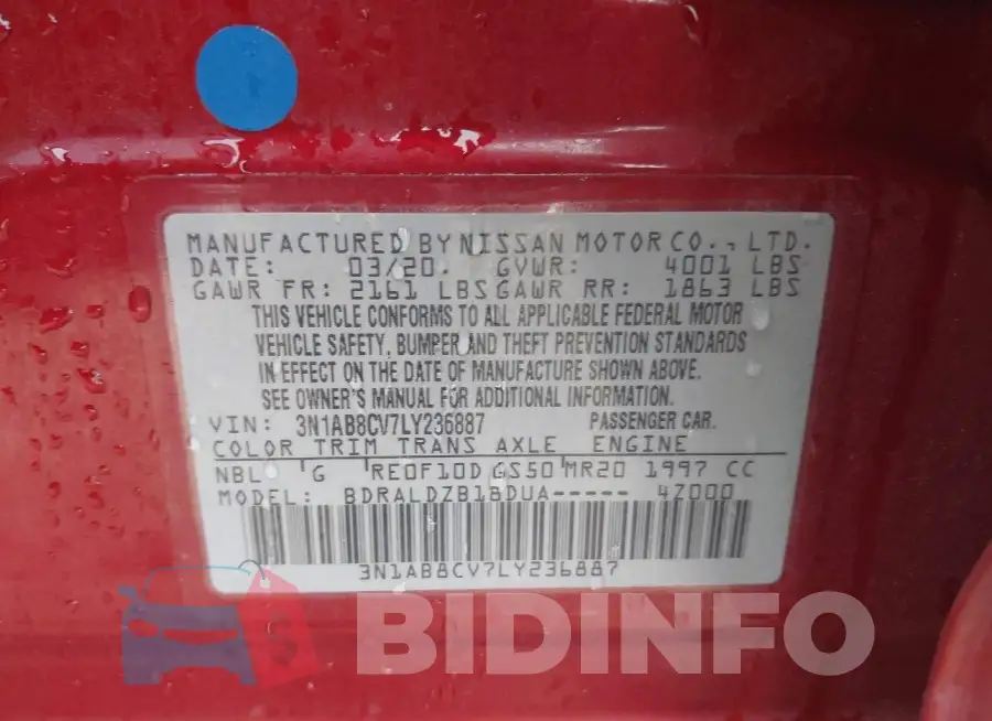 3N1AB8CV7LY236887 Photo# 9