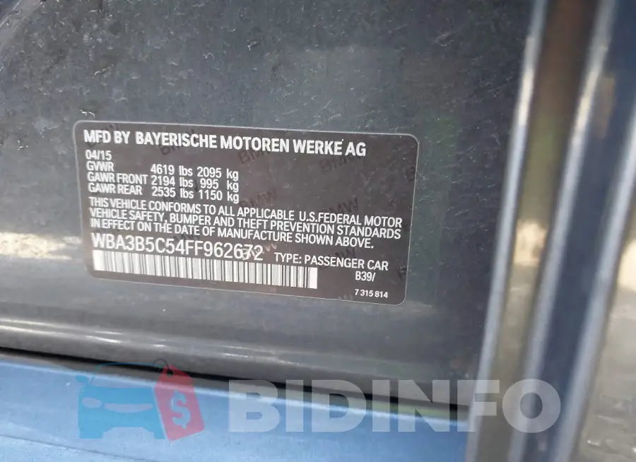 WBA3B5C54FF962672 Photo# 8