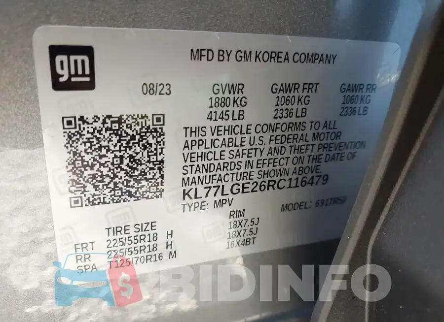 KL77LGE26RC116479 Photo# 9
