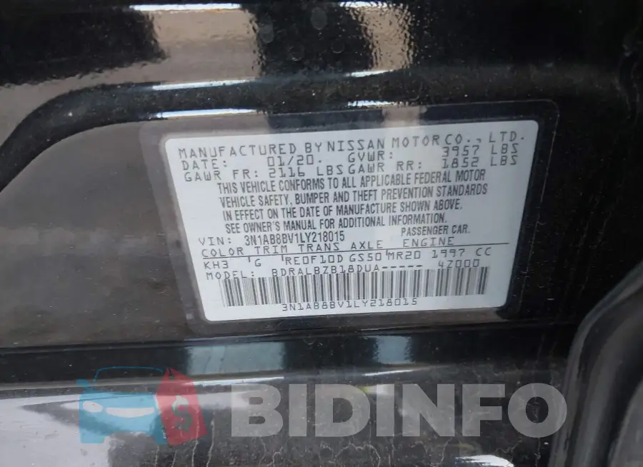 3N1AB8BV1LY218015 Photo# 9