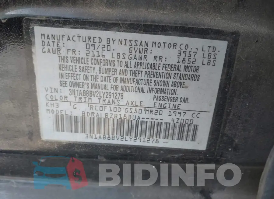 3N1AB8BV2LY291278 Photo# 9