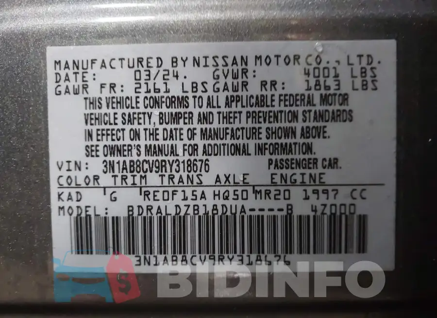 3N1AB8CV9RY318676 Photo# 9