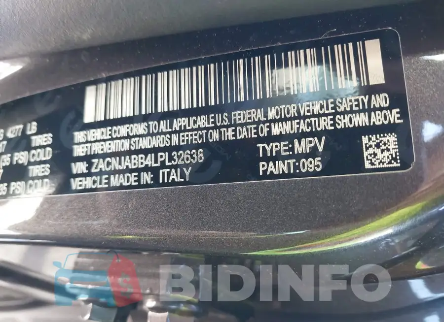 ZACNJABB4LPL32638 Photo# 9