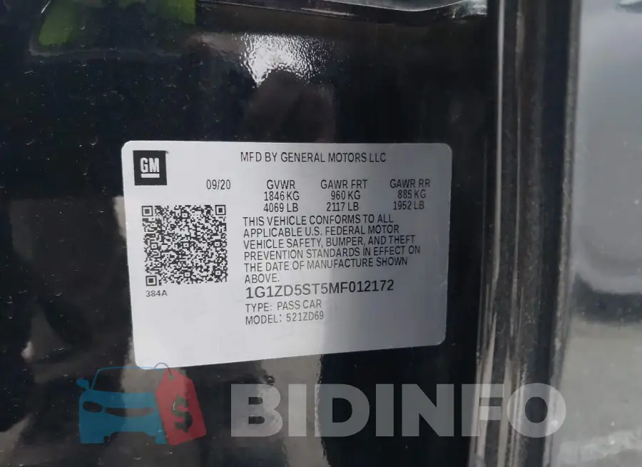 1G1ZD5ST5MF012172 Photo# 9