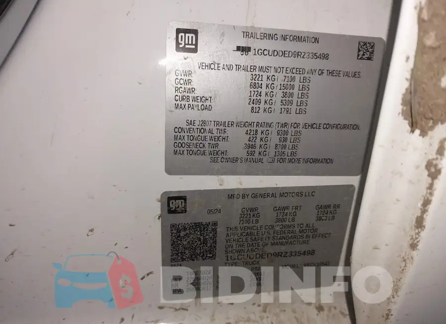 1GCUDDED9RZ335498 Photo# 9