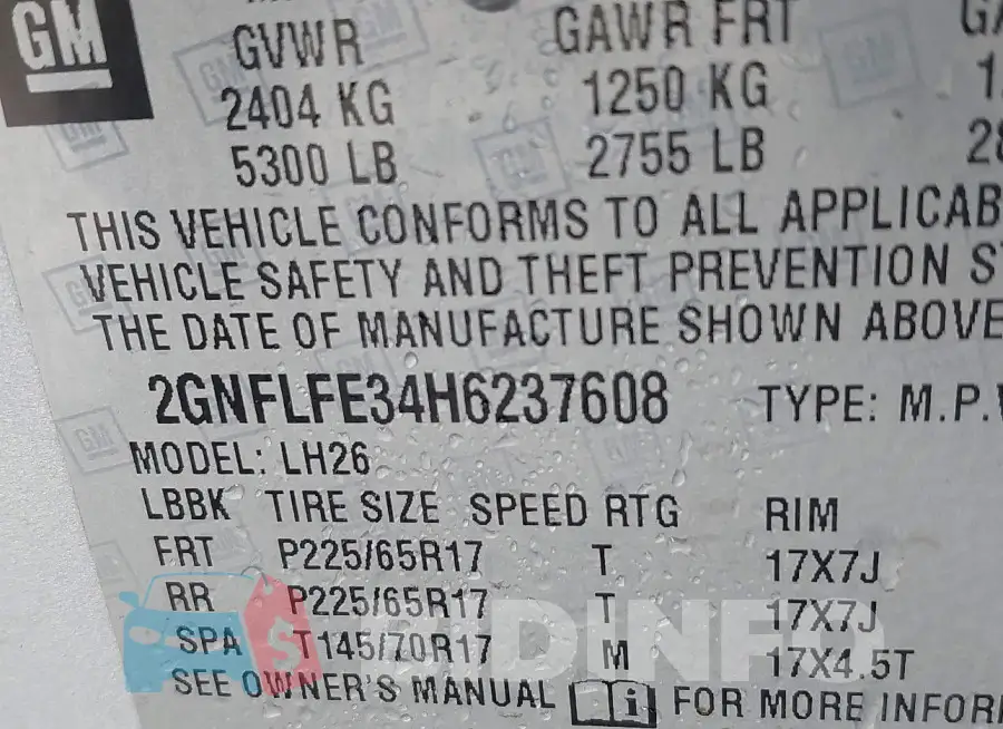 2GNFLFE34H6237608 Photo# 9