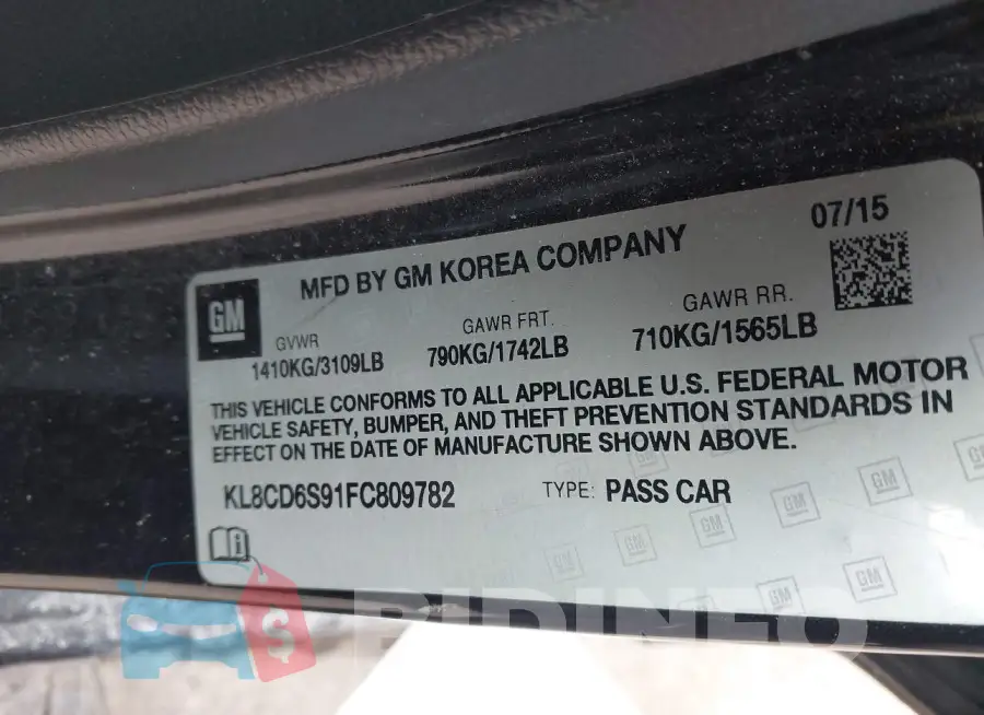 KL8CD6S91FC809782 Photo# 9