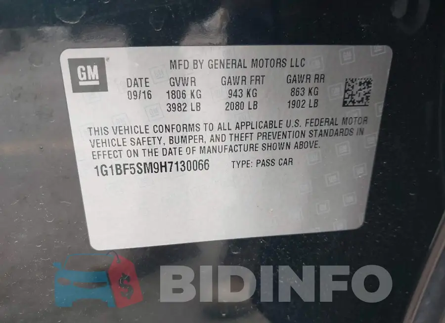 1G1BF5SM9H7130066 Photo# 9