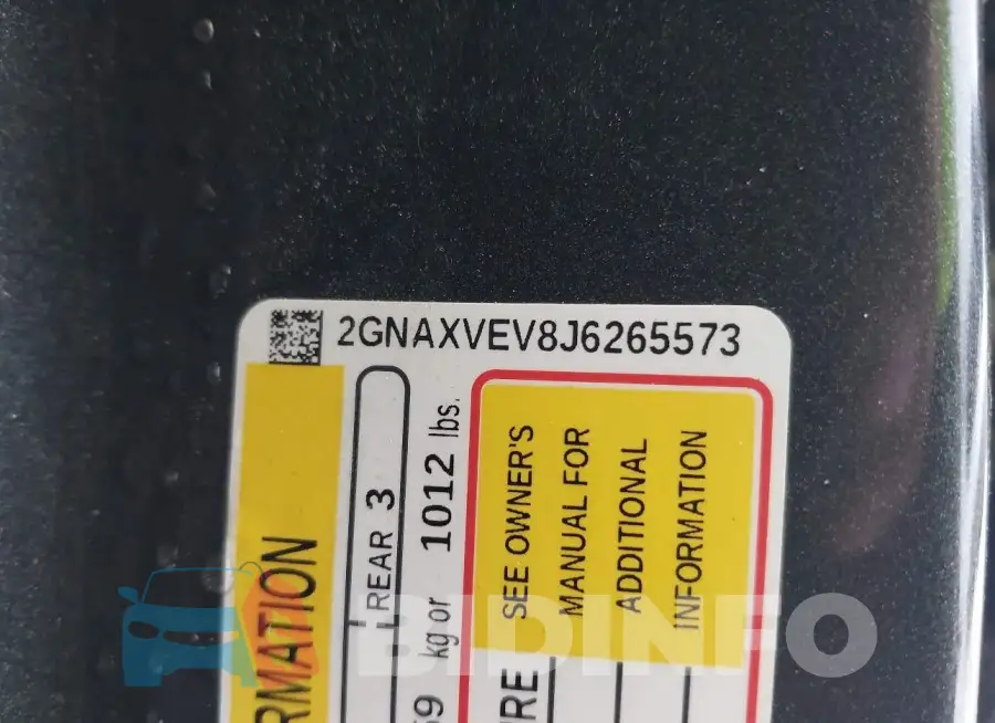 2GNAXVEV8J6265573 Photo# 9