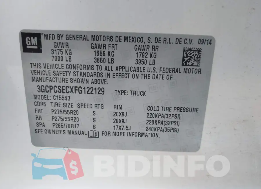 3GCPCSECXFG122129 Photo# 9