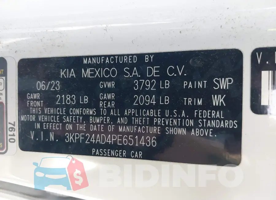 3KPF24AD4PE651436 Photo# 9