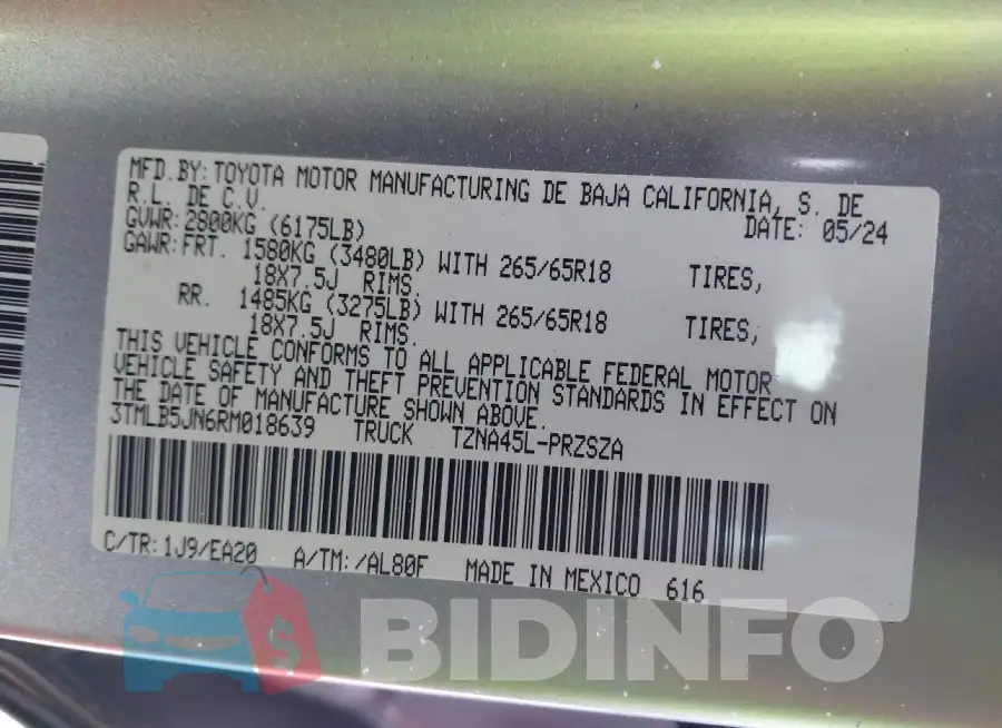 3TMLB5JN6RM018639 Photo# 9