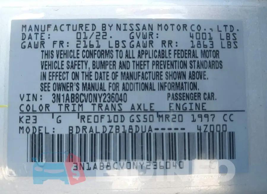 3N1AB8CV0NY236040 Photo# 9