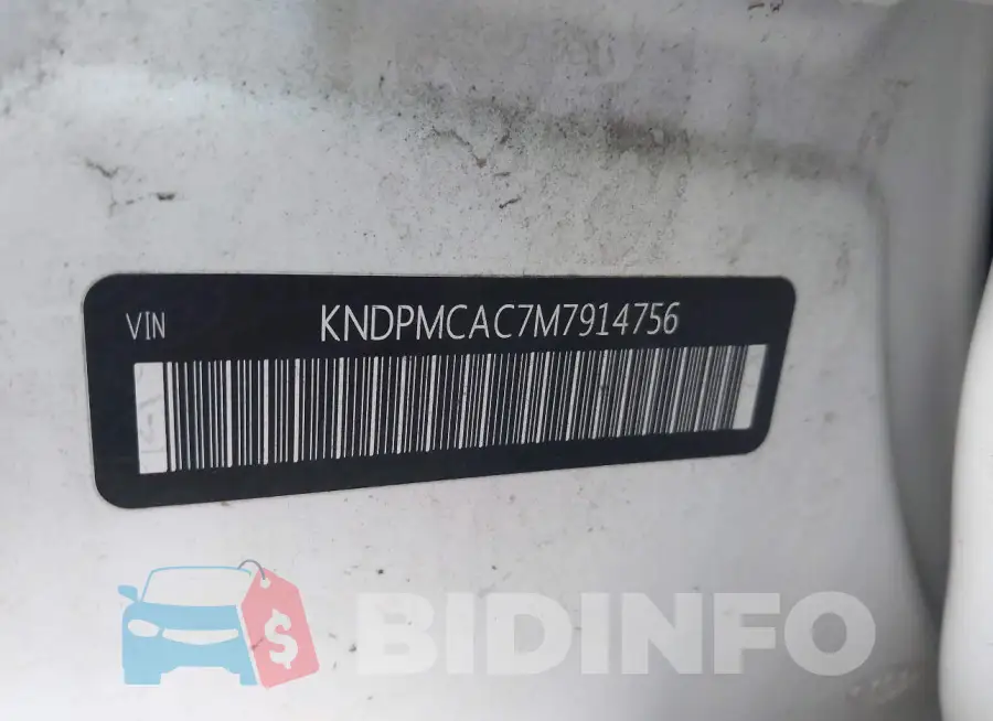 KNDPMCAC7M7914756 Photo# 9