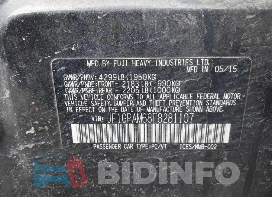 JF1GPAM68F8281107 Photo# 9