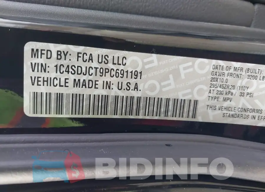 1C4SDJCT9PC691191 Photo# 9