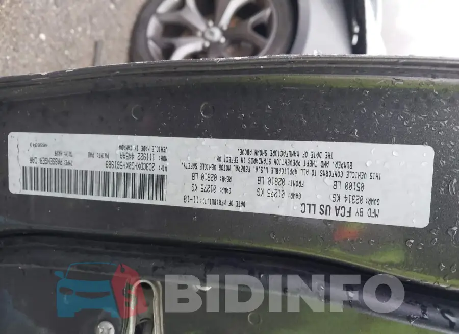 2C3CDXHG0KH561989 Photo# 9