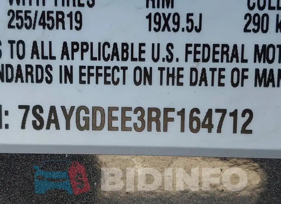 7SAYGDEE3RF164712 Photo# 9