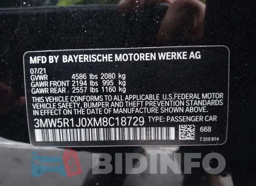 3MW5R1J0XM8C18729 Photo# 9