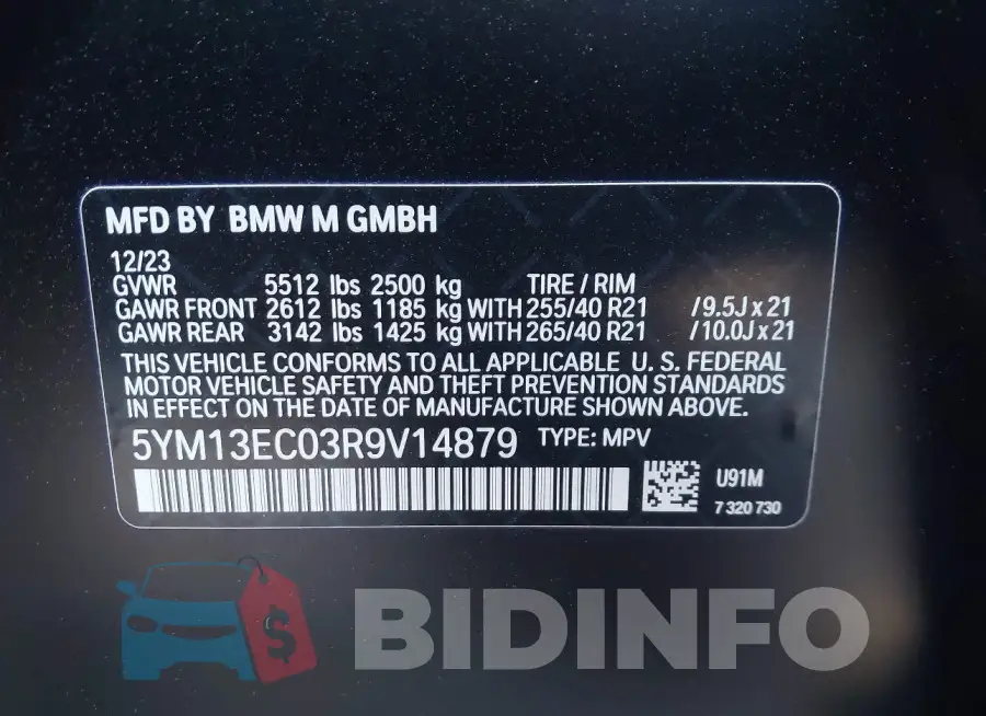 5YM13EC03R9V14879 Photo# 9
