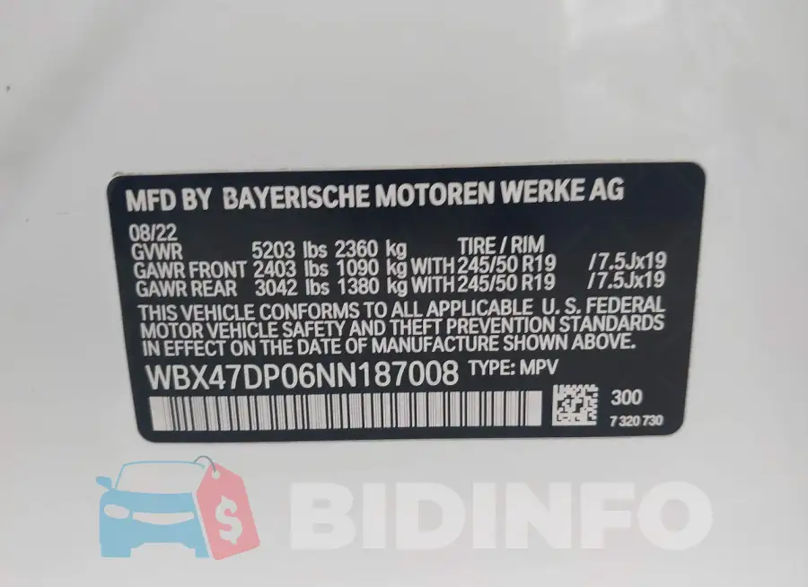 WBX47DP06NN187008 Photo# 9