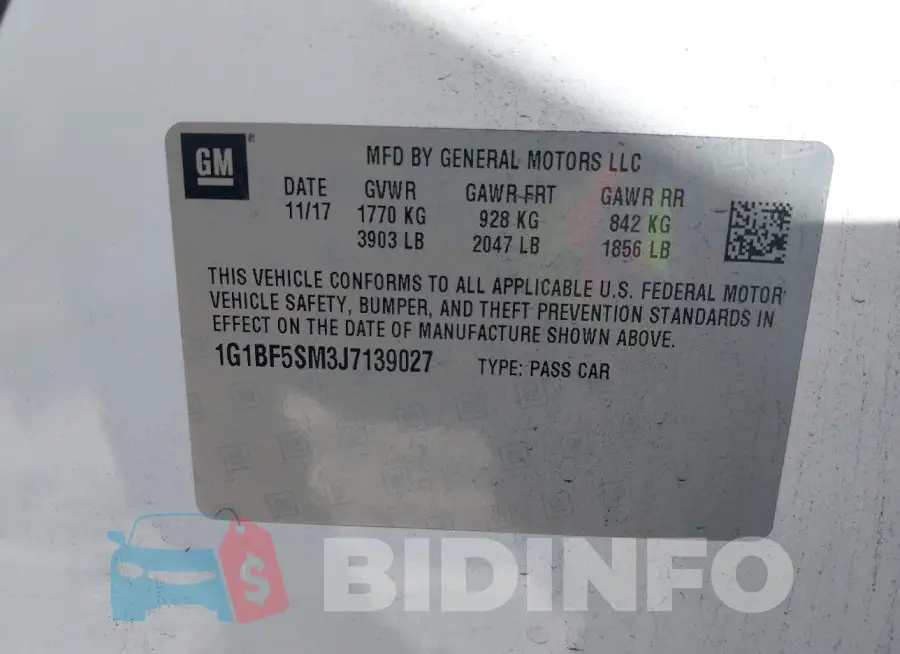 1G1BF5SM3J7139027 Photo# 9