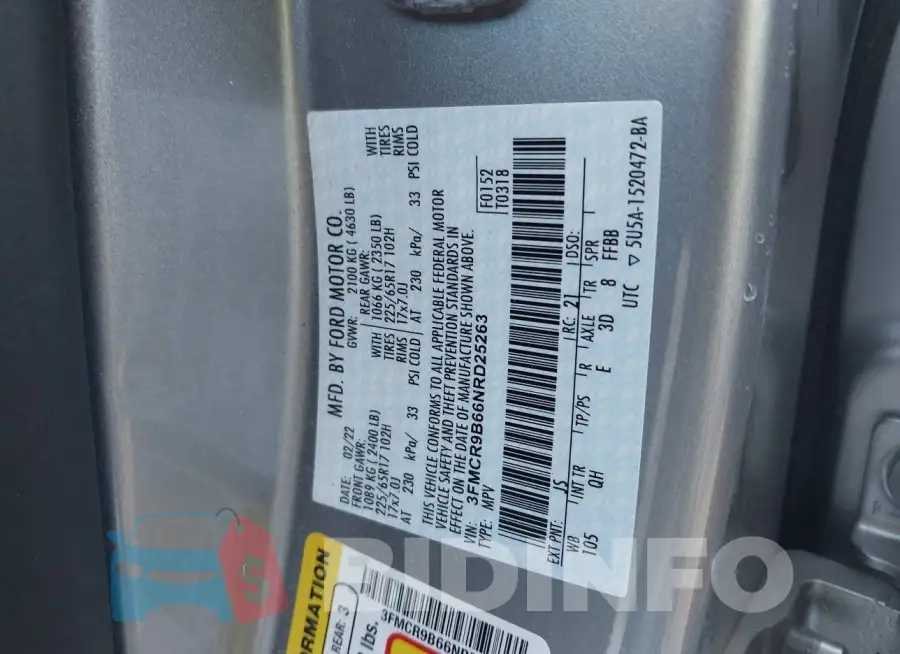 3FMCR9B66NRD25263 Photo# 9