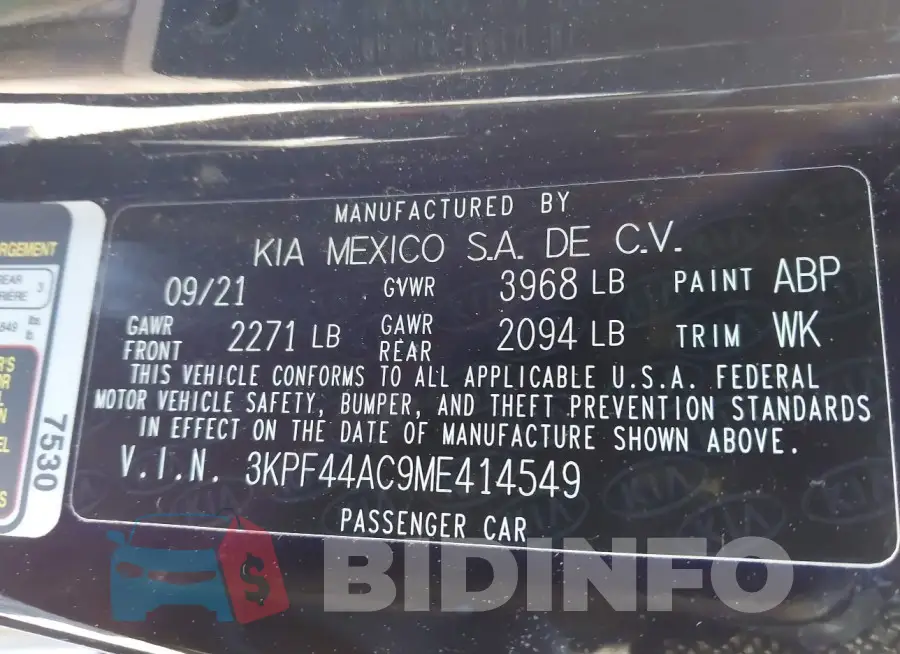 3KPF44AC9ME414549 Photo# 9