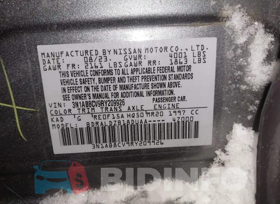 3N1AB8CV9RY209926 Photo# 9