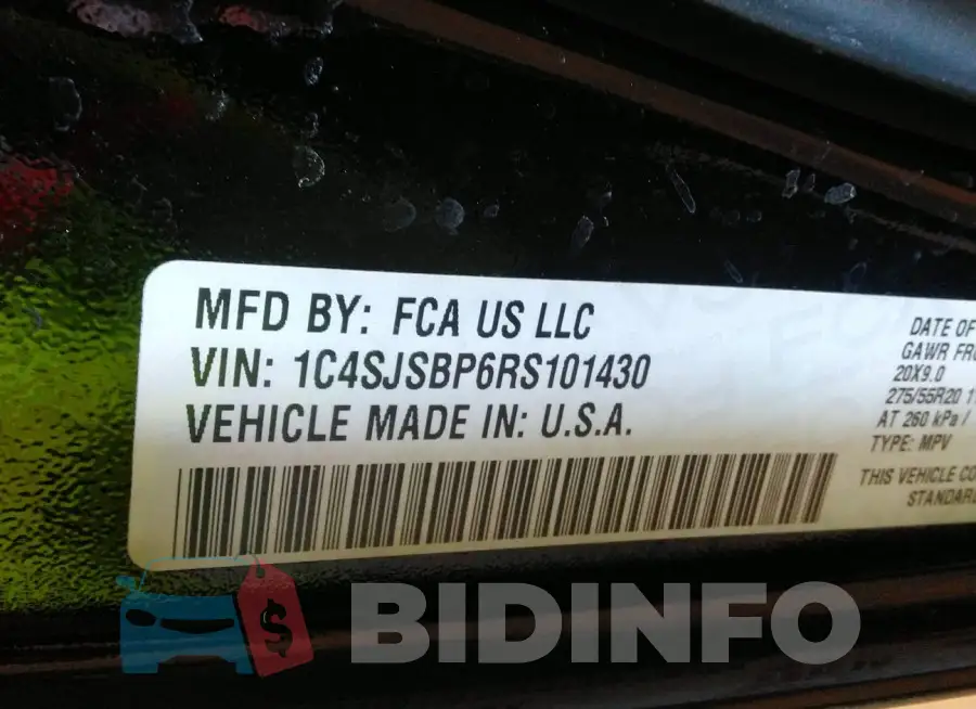 1C4SJSBP6RS101430 Photo# 9