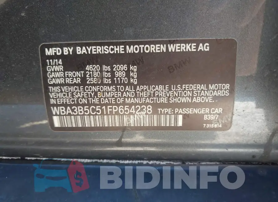 WBA3B5C51FP654238 Photo# 9