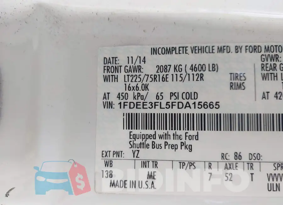 1FDEE3FL5FDA15665 Photo# 8