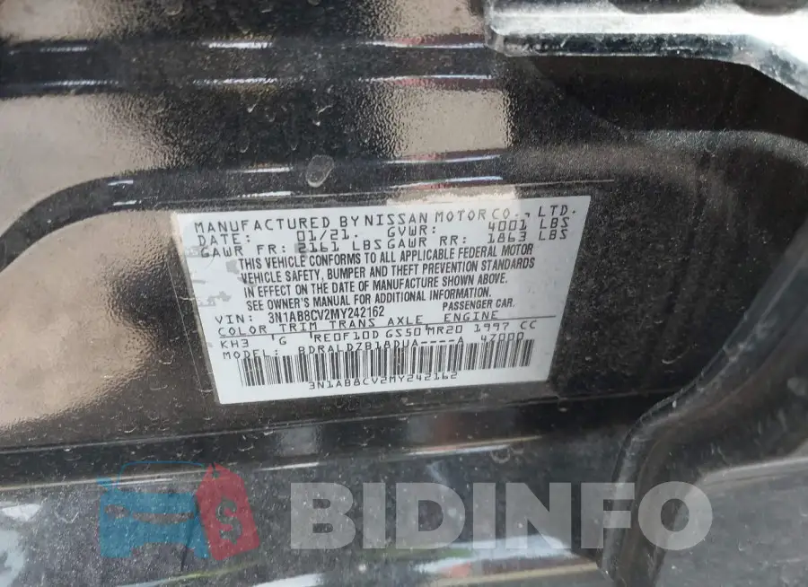 3N1AB8CV2MY242162 Photo# 9