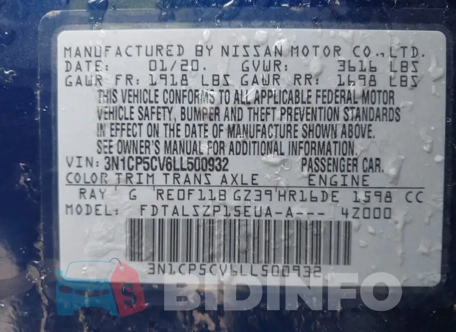 3N1CP5CV6LL500932 Photo# 9