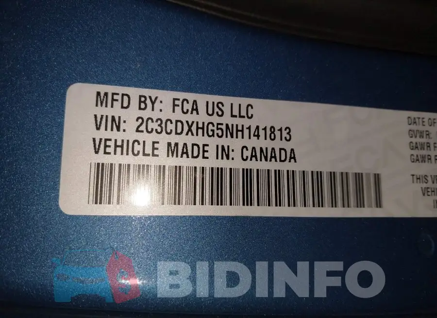 2C3CDXHG5NH141813 Photo# 9