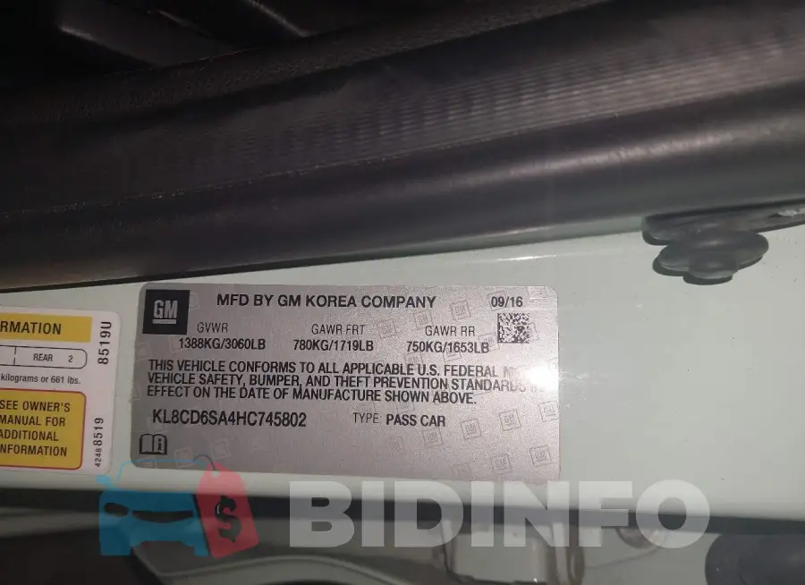 KL8CD6SA4HC745802 Photo# 9