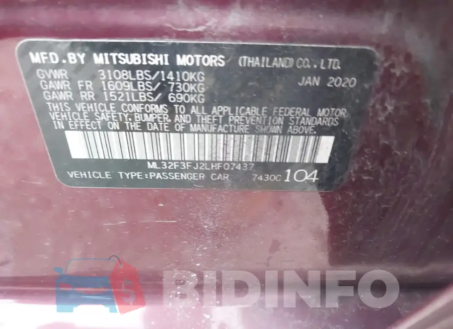 ML32F3FJ2LHF07437 Photo# 9