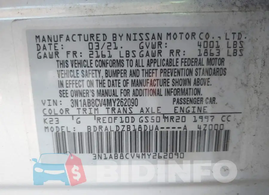 3N1AB8CV4MY262090 Photo# 9