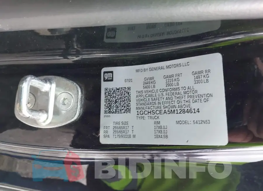 1GCHSCEA5M1284614 Photo# 9