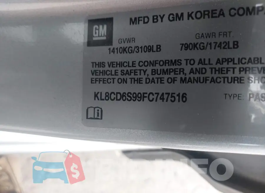 KL8CD6S99FC747516 Photo# 9