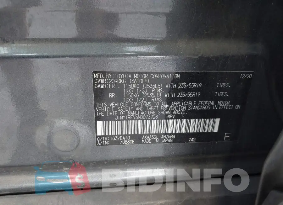 JTMY1RFV6MD073928 Photo# 9