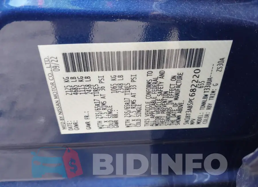 5N1BT3AB5PC682220 Photo# 9