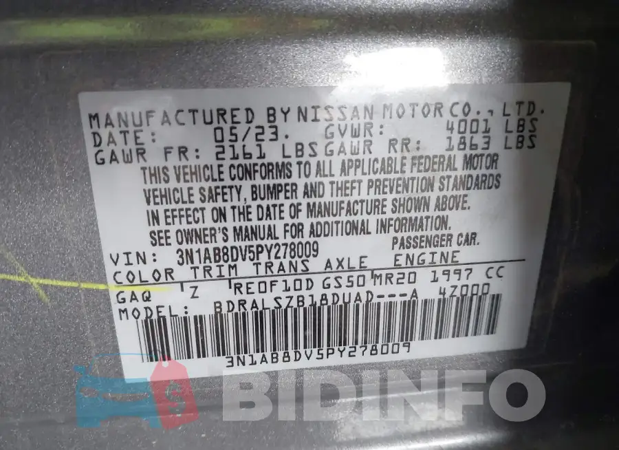 3N1AB8DV5PY278009 Photo# 9