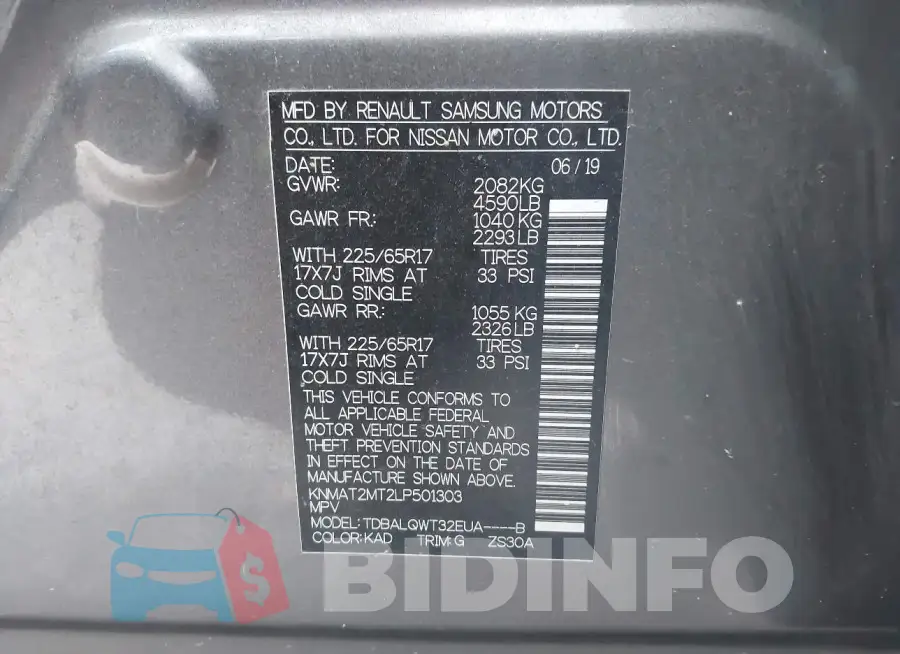 KNMAT2MT2LP501303 Photo# 9