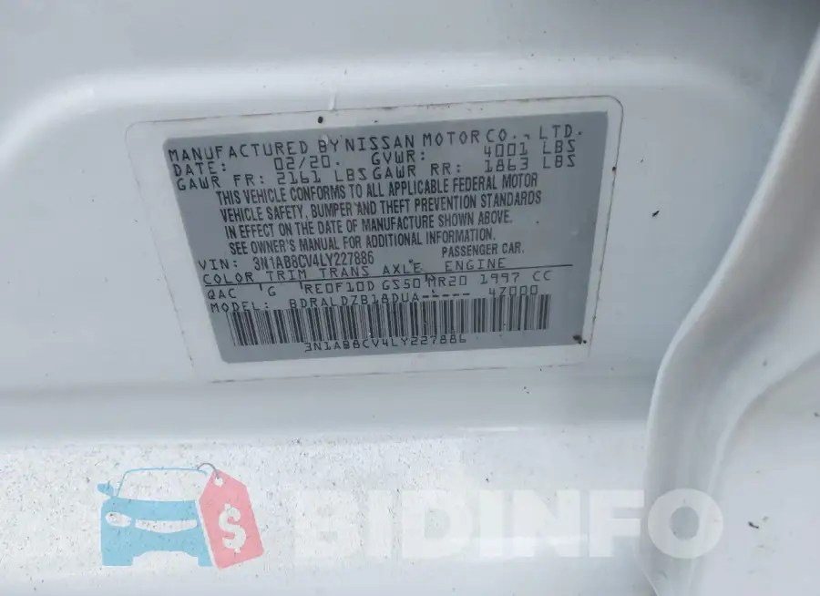 3N1AB8CV4LY227886 Photo# 9